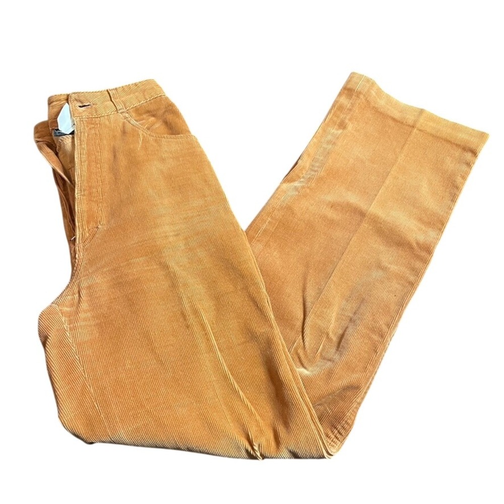 Petite Street High Waisted Corduroy Pants Women‎ Size 5 Caramel Flare Leg